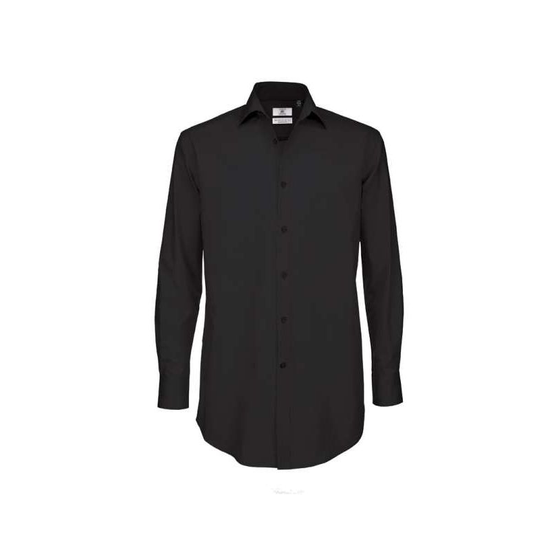 CĂMAȘĂ CU MÂNECĂ LUNGĂ B&C BLACK TIE / BĂRBAȚI BCSMP21 - CĂMAȘĂ CU MÂNECĂ LUNGĂ B&C BLACK TIE / BĂRBAȚI - B&C