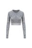 JC039 - NŐI HOSSZÚ UJJÚ CROP TOP - Just Cool