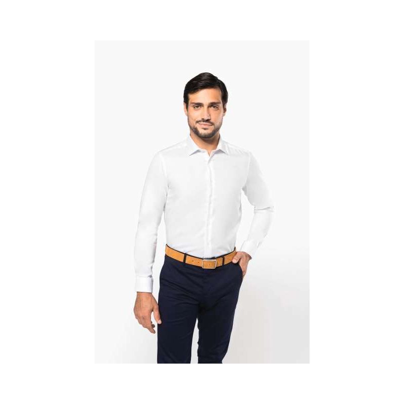 PK502 - MEN'S PINPOINT OXFORD LONG-SLEEVED SHIRT