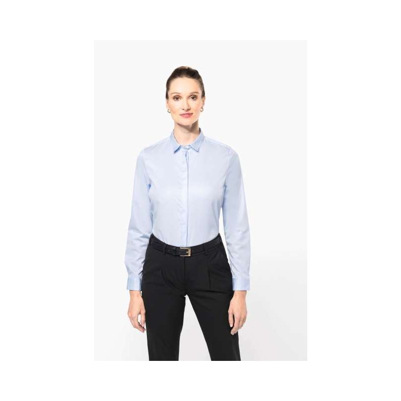 PK507 - LADIES' LONG-SLEEVED TWILL SHIRT