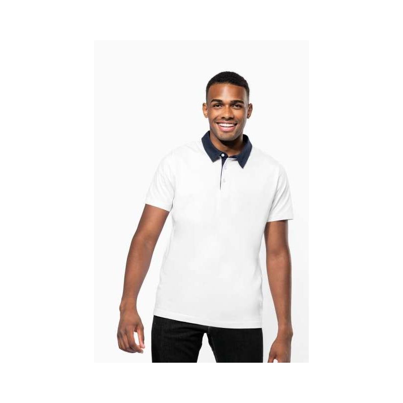 KA260 - FÉRFI KÉTTÓNUSÚ JERSEY PÓLÓING - Kariban