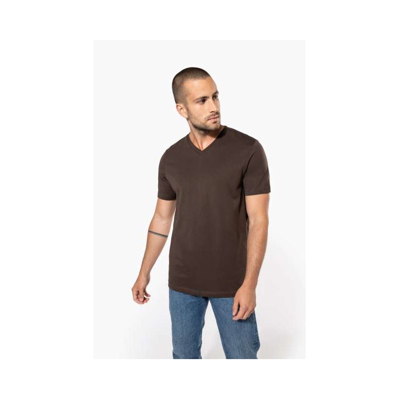 KA357 - FÉRFI RÖVID UJJÚ V-NYAKÚ PÓLÓ - Kariban