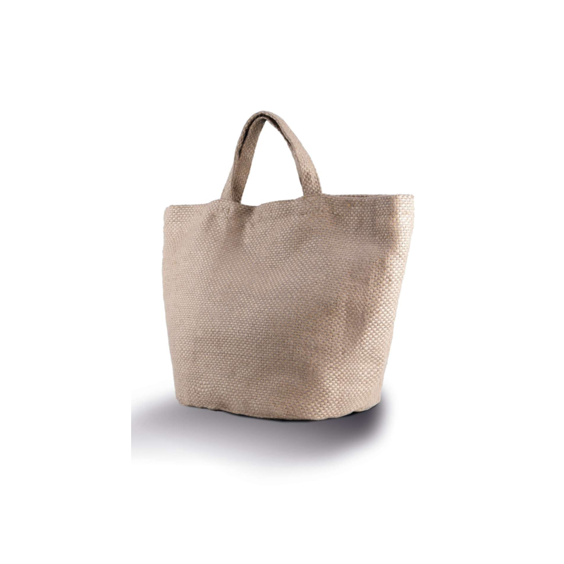 KI0227 - 100%-BAN TERMÉSZETES FONALFESTETT JUTA TÁSKA - Kimood