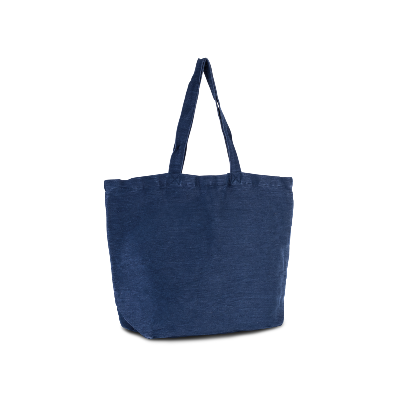 KI0231 - BELSŐ BÉLÉSSEL ELLÁTOTT NAGY JUTA-PAMUT KEVERÉK TÁSKA - Kimood