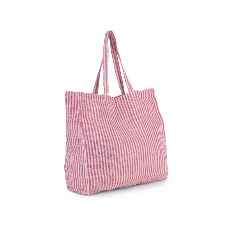 KI0236 - CSÍKOS BEVÁSÁRLÓ TÁSKA JUTA ÉS PAMUT KEVERÉKBŐL - Kimood