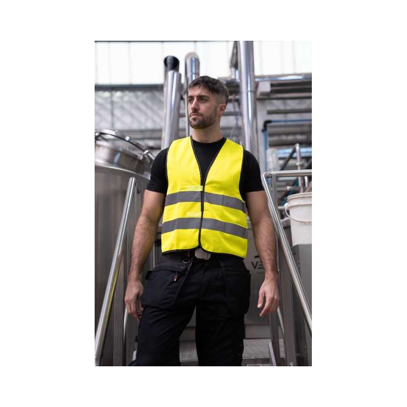 KXVW - KORNTEX® BIZTONSÁGI MELLÉNY "WOLFSBURG" - FEKETE SZEGÉLLYEL