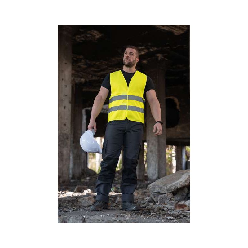 KXX217 - ALAP BIZTONSÁGI MELLÉNY EMBLÉMÁZÁSHOZ "KARLSRUHE" - 2 TÉPŐZÁRRAL