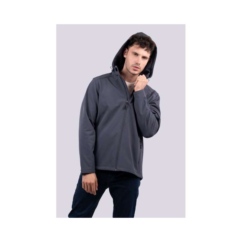 LE820 - FÉRFI 3 RÉTEGŰ LEVEHETŐ KAPUCNIS SOFTSHELL DZSEKI - Legend Classics