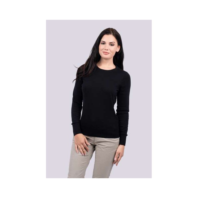 LE901 - NŐI KÖRNYAKAS FINOMKÖTÖTT PAMUT PULÓVER - Legend Classics