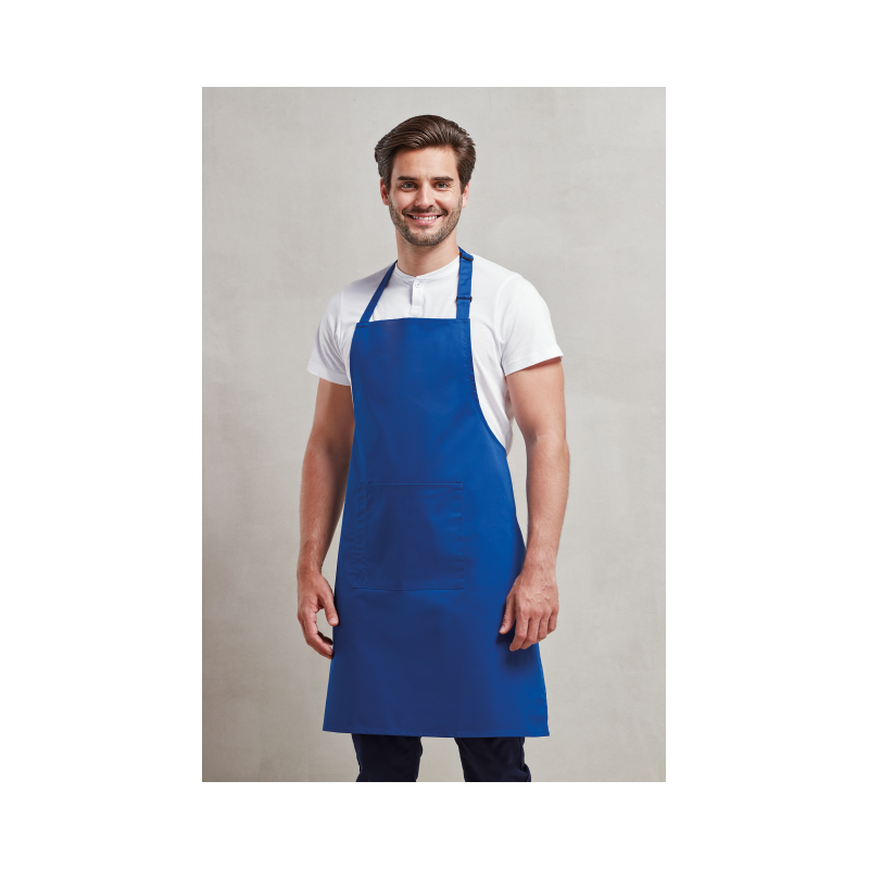 PR154 - 'COLOURS COLLECTION’ BIB APRON WITH POCKET - Premier