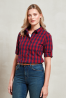 PR350 - 'MULLIGAN' CHECK - WOMEN'S LONG SLEEVE COTTON SHIRT - Premier
