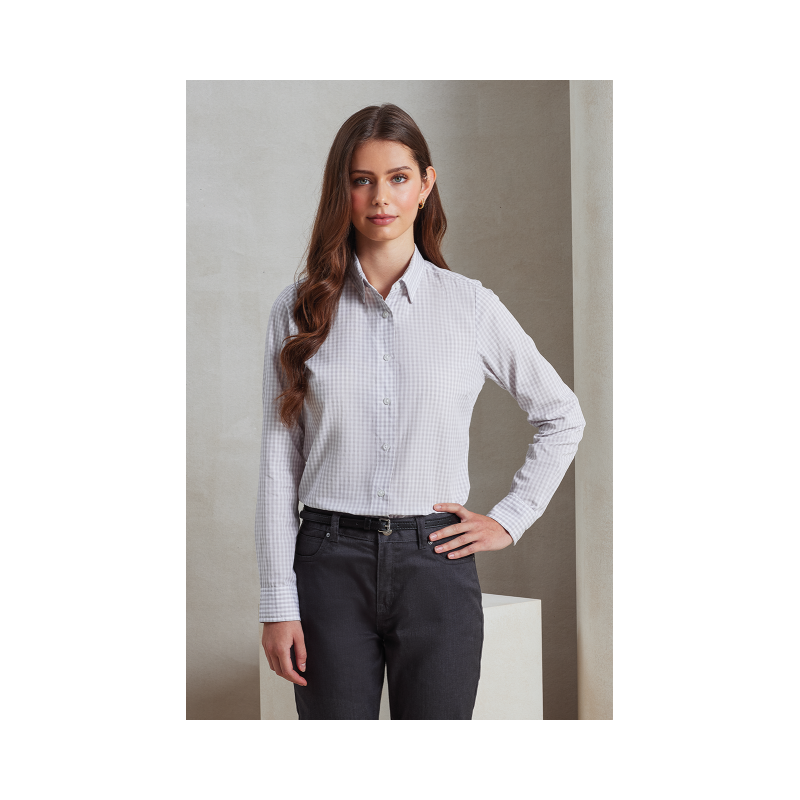 PR352 - 'MAXTON' CHECK WOMEN'S LONG SLEEVE SHIRT - Premier