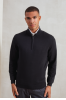 PR695 - MEN'S QUARTER-ZIP KNITTED SWEATER - Premier