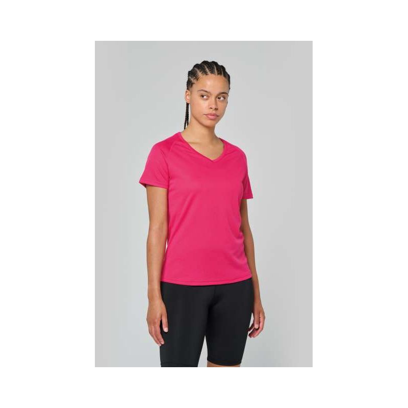 PA477 - LADIES’ V-NECK SHORT-SLEEVED SPORTS T-SHIRT - Proact