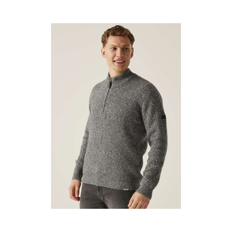 RETRF673 - SOLOMON ZIP-NECK KNITTED PULLOVER - Regatta