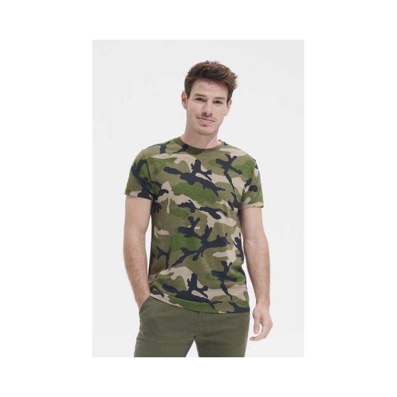 SO01188 - SOL'S CAMO MEN - KÖRNYAKÚ PÓLÓ - SOL'S